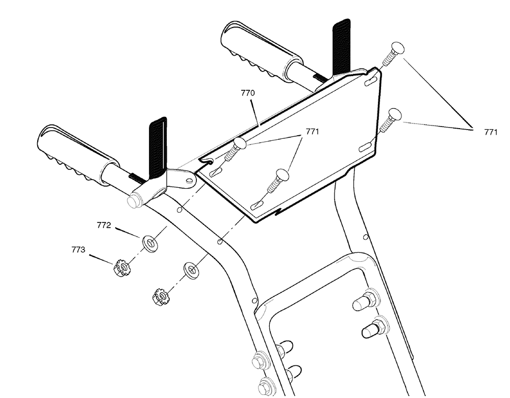 Control Panel (1742140) Diagram and Parts List for 1695749-18-2864-30 2009 Briggs and Stratton Snow Blower